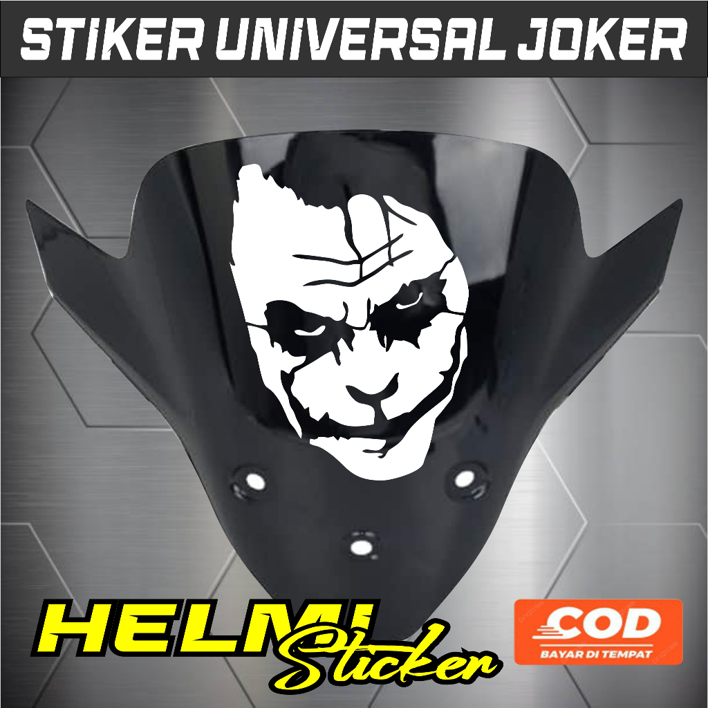 UNIVERSAL รถจักรยานยนต์รถ VISOR Joker CUTTING สติ๊กเกอร์ Joker สติ๊กเกอร์