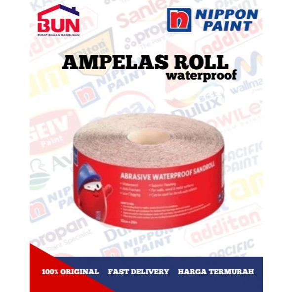 NIPPON PAINT ABRASIVE SANDPAPER 1 ROLL // 1 PACK ROLL ราคาที่มากที่สุด 1 ม้วน