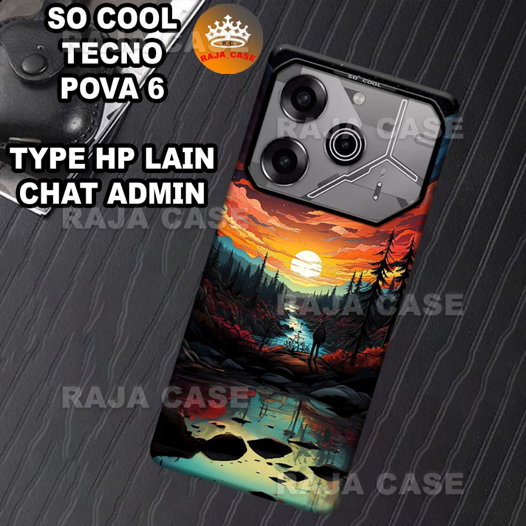 (RC15) เคสใหม่ล่าสุด SO COOL HP TECNO POVA 6 CASING/SILICONE CASE HP PROTECTIVE MOTIVE ALL TYPE VIEW