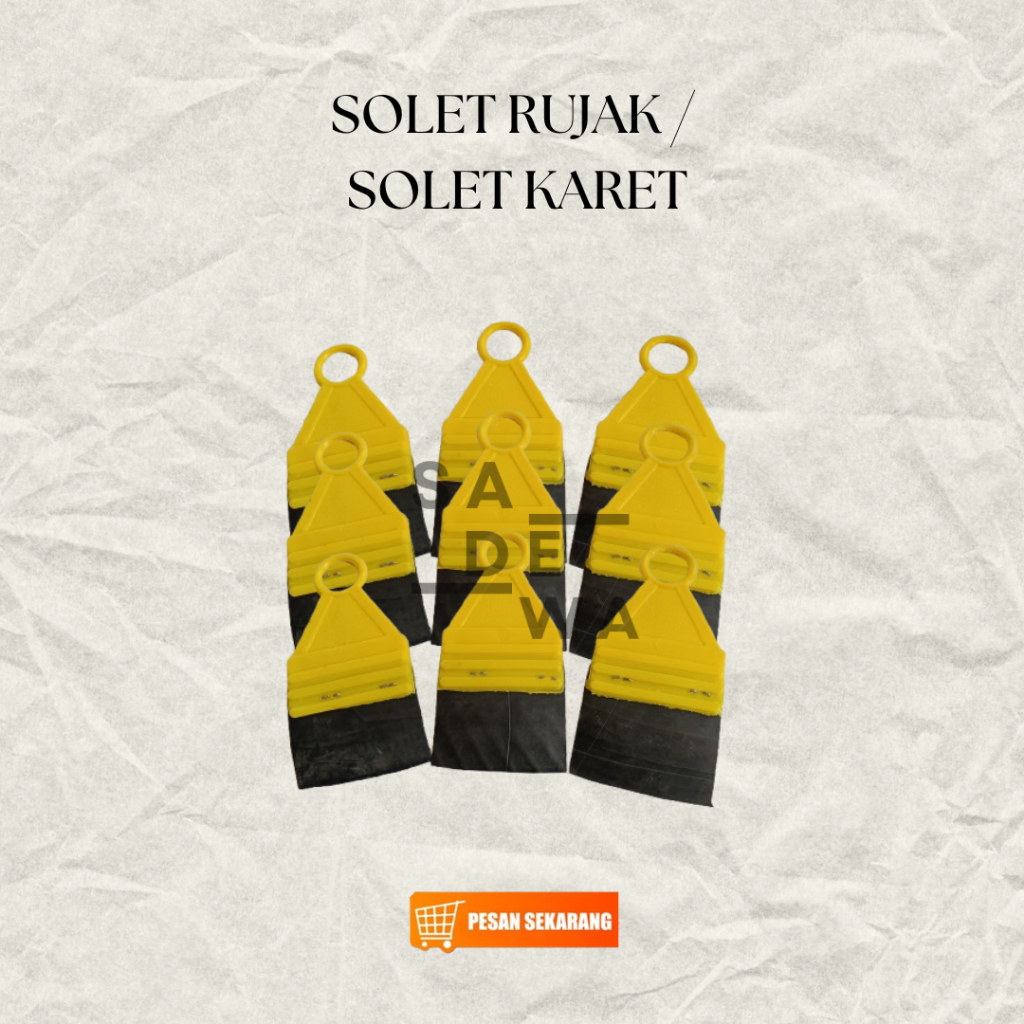 ไม้พายยาง Rujak Solet ด้ามพลาสติก