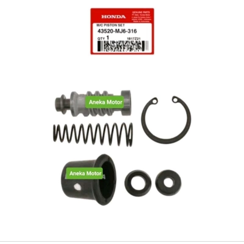 43520 MJ6 316 AAHM ด้านหลังเบรค Master Seal Honda Blade 110 K07 Supra X 125 Helm in New Supra X 125 