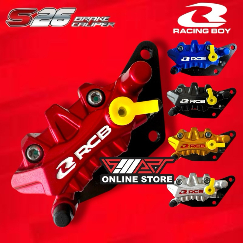 RCB S26 FRONT CALIPER (FRONT) YAMAHA NMAX, AEROX, LEXI (2 PISTON CALIPER)