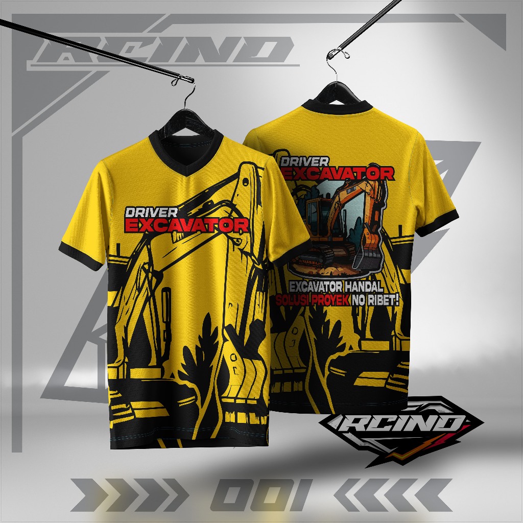 RC1ND - EXCAVATOR OPERATOR JERSEY - สีเหลือง