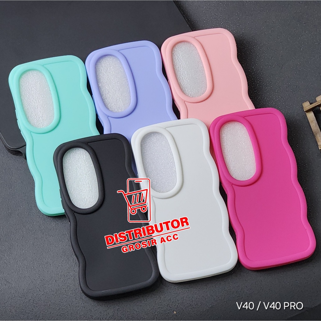 VIVO V40 5G VIVO V40 PRO CASE MACAROON WAVE CASE G02 VIVO V40 5G VIVO V40 PRO