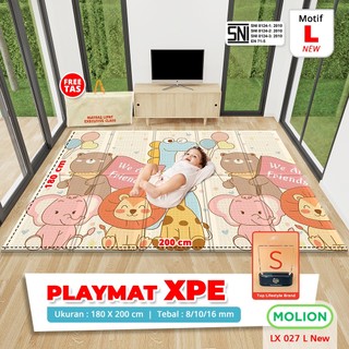 MOLION SNI H Playmat XPE 8-10-16mm Alas Tidur Playmate Karpet Empuk Tikar Lipat Matras Bayi Foldable LX 027-15