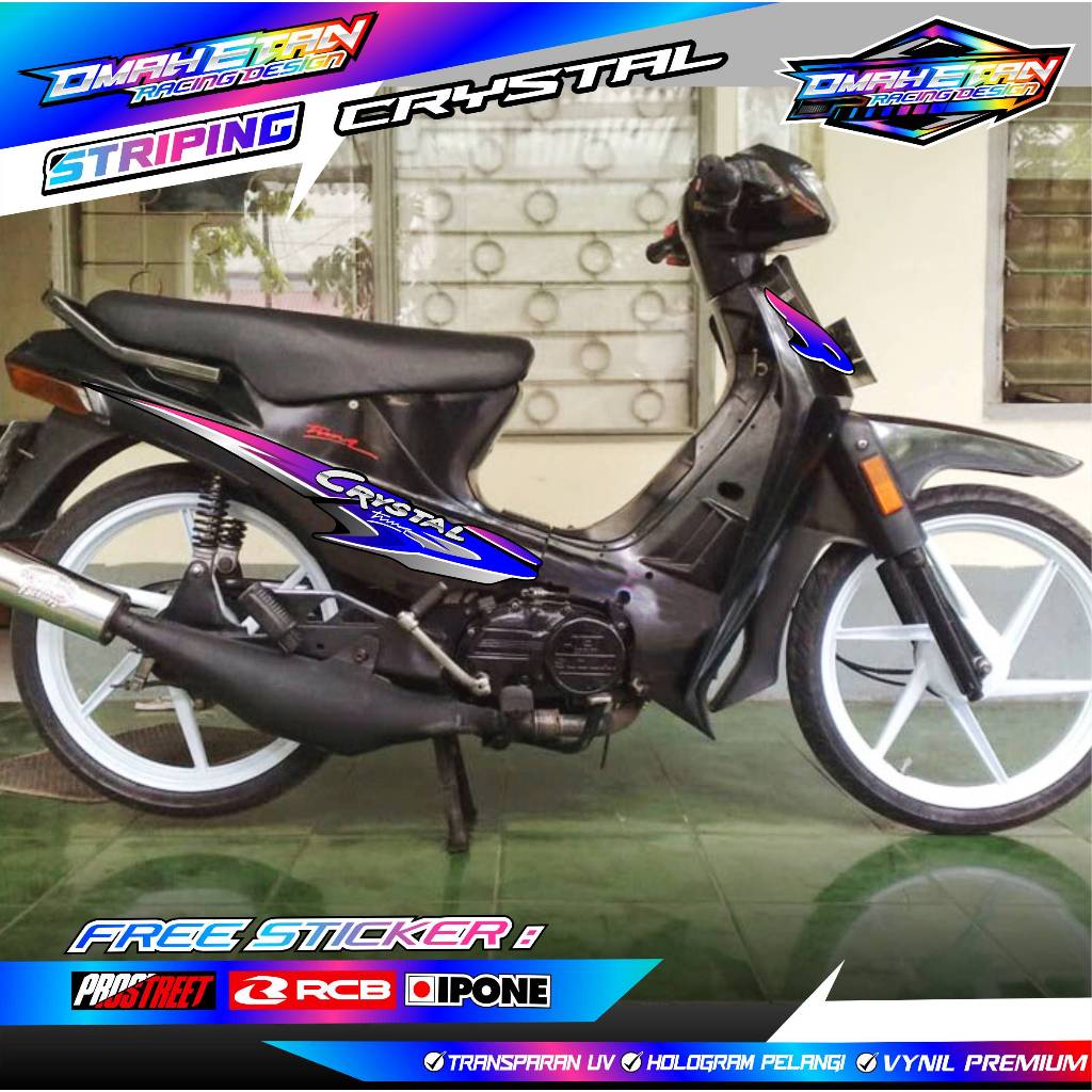 SUZUKI CRYSTAL VARIATION STRIPING / SUZUKI CRYSTAL MOTORCYCLE VARIATION STICKER LIST