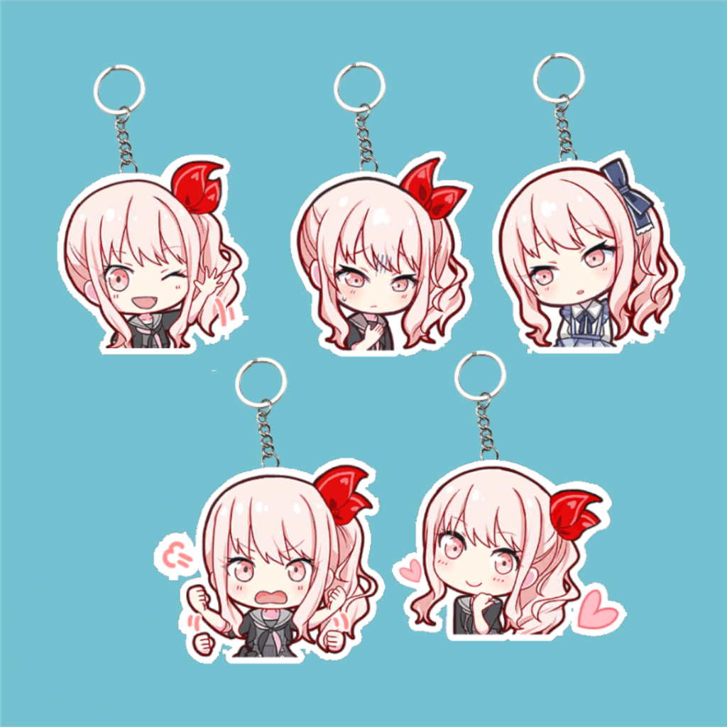 GANTUNGAN Akiyama Mizuki Premium Laser Cutting 2 ด้านพวงกุญแจอะคริลิค UV | พวงกุญแจ Mizuki Proseka |