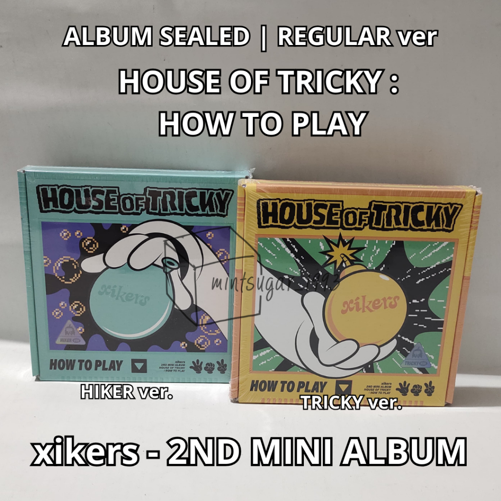 [ READY NEW OFFICIAL ] xikers - 2ND MINI ALBUM [ HOUSE OF TRICKY : HOW TO PLAY ] ( HEADR ver + TRICK