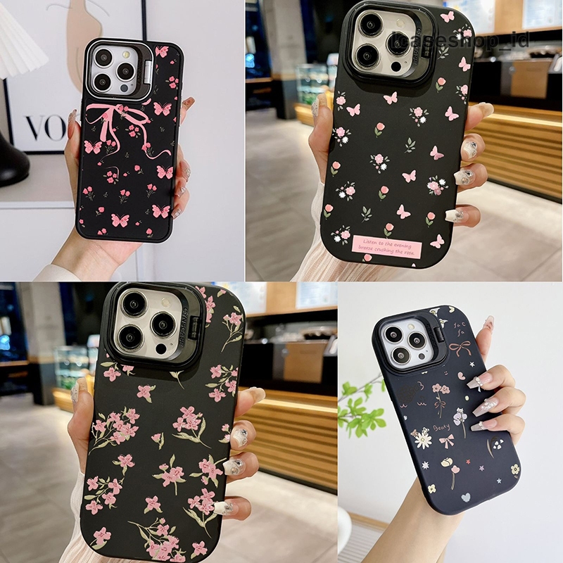 SOFTCASE สําหรับ REDMI หมายเหตุ 8 9 10 11 12 13 PRO PLUS POCO M5 M5S X3 PRO 4G 5G ดอกไม้สีชมพูเกาหลี