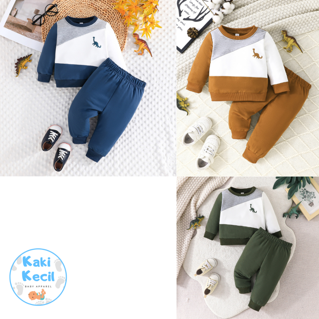 SMALL FEET - ชุดสเวตเตอร์เด็กทารกพร้อมลายไดโนเสาร์ | 6 เดือน - 3 ปี