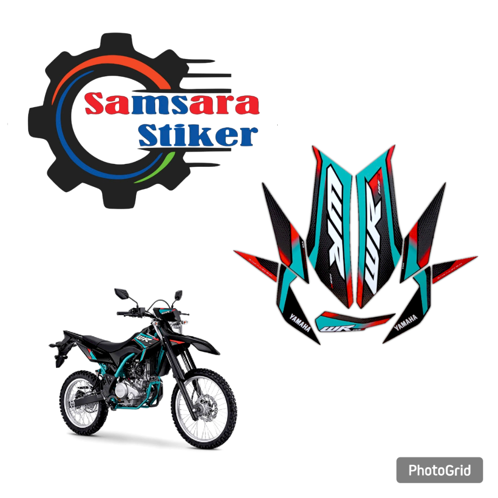 สติ๊กเกอร์แถบมอเตอร์ไซค์ yamaha WR 155R 2025 black tosca ครบชุด