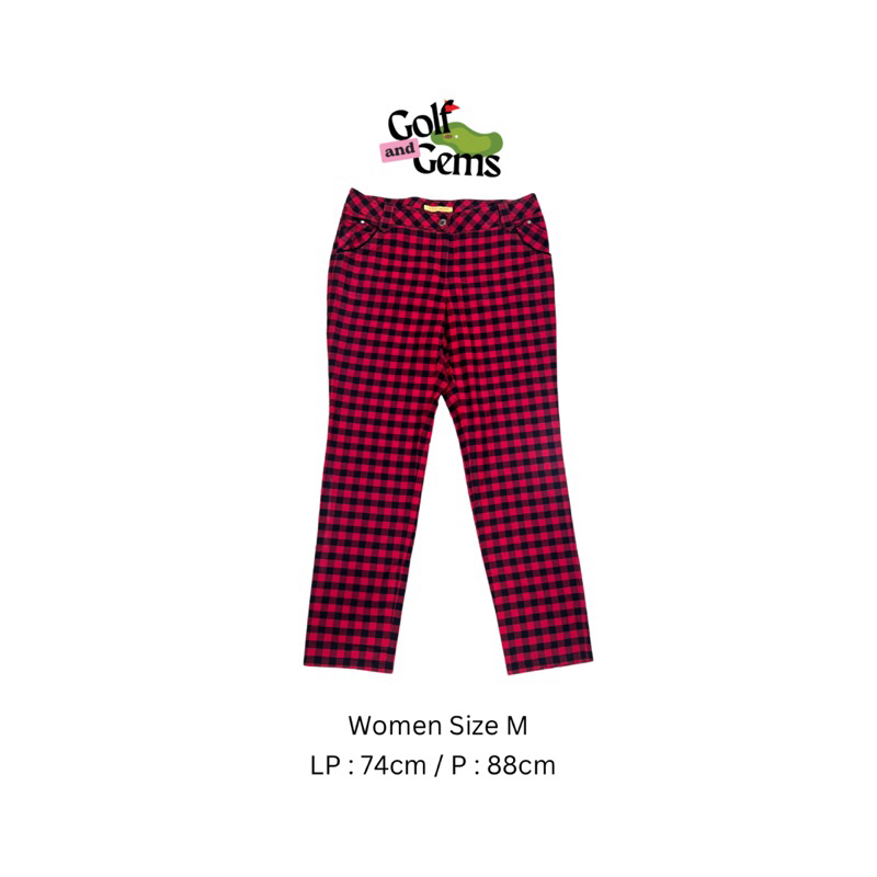 L0UIS C4STEL กางเกงกอล์ฟผู้หญิง Motive สีแดง