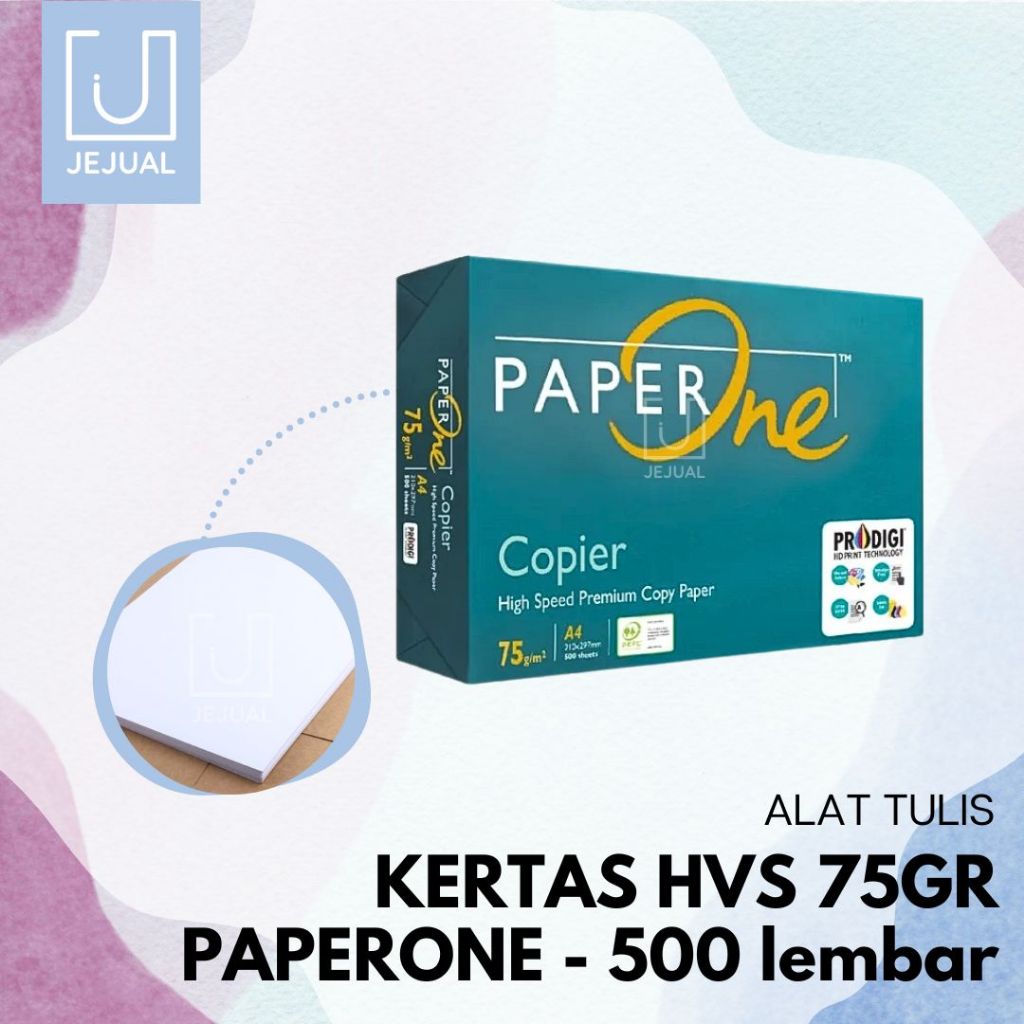 Paperone A4 HVS Paper 75 gr 500 แผ่น/ 1 Ream A4 Paper One