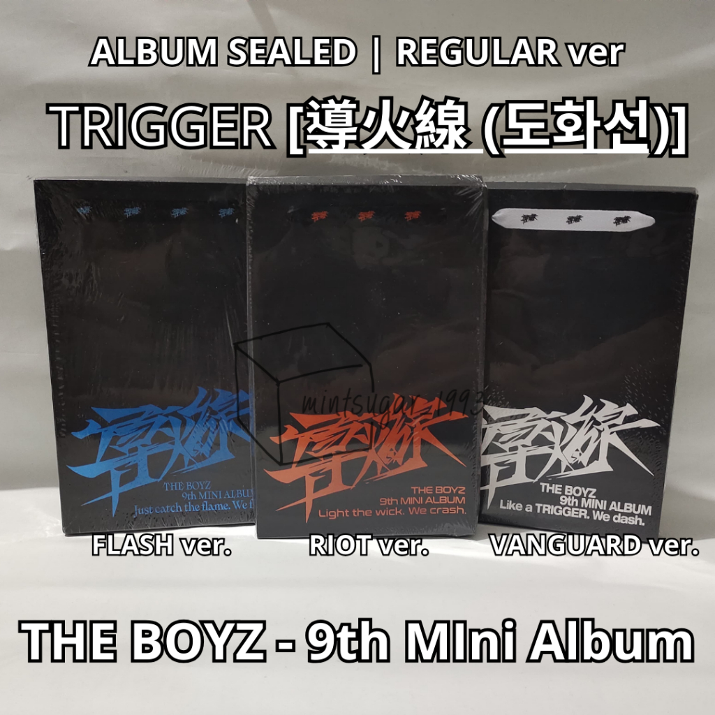 [ READY NEW SEALED OFFCIAL ] THE BOYZ - 9th Mini Album TRIGGER ( ) REGULAR dowaseon ( Flash ver + Ri