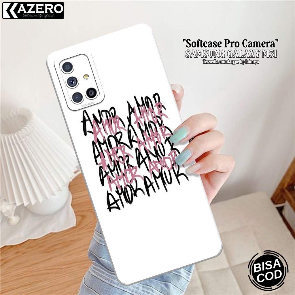เคสโทรศัพท์ซิลิโคน HP Samsung Galaxy M51 - เคสความงามแฟชั่น - กล้อง Pro - เคส Samsung Galaxy M51 - เ
