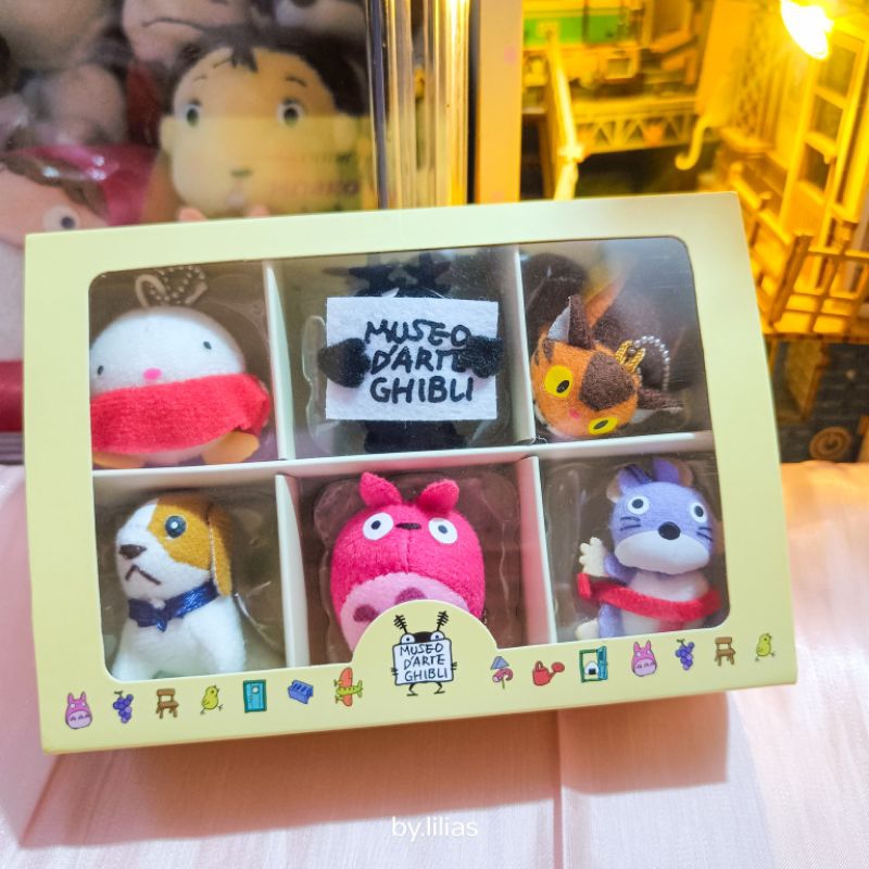 Ghibli Museum Mitaka Forest Movie Mini Collection ชุดพวงกุญแจกล่อง 6 ชิ้น Museo Darte Studio Ghibli 