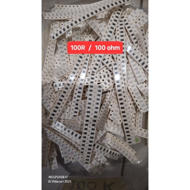 ตัวต้านทาน 100R 100 โอห์ม 1206 (10 ชิ้น)
