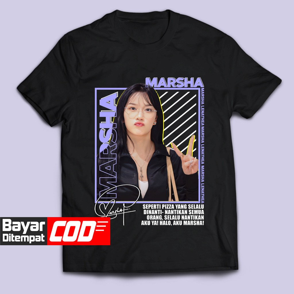 MARSHA JKT48 Member Distro เสื้อยืดสําหรับผู้ชาย/ผู้หญิง, Premium Unisex Tops