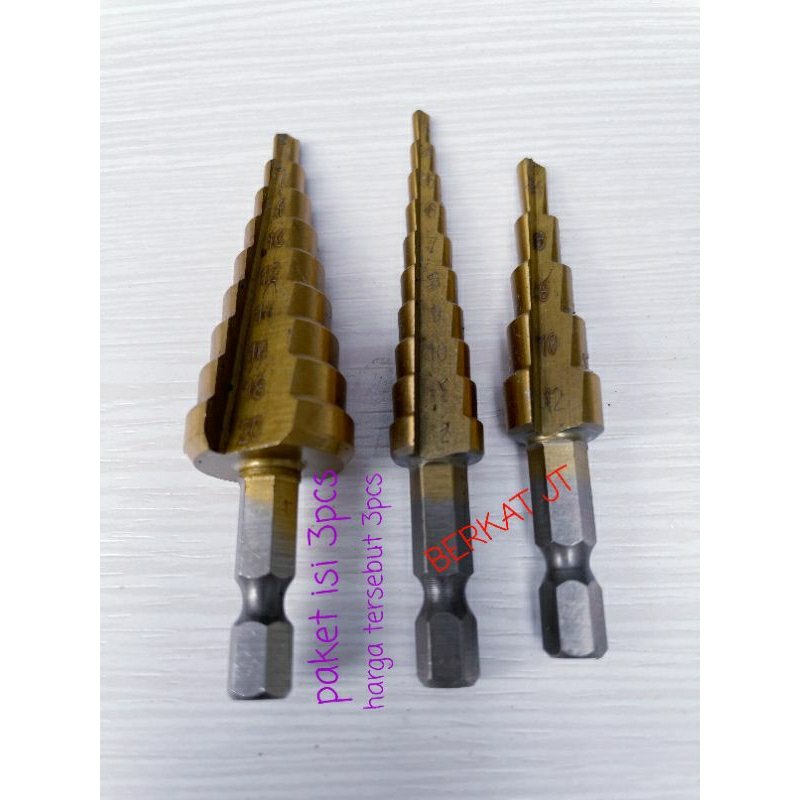 MATA PAGODA DRILL BIT/CONCTED DRILL BIT/CIGARETTE DRILL BIT SET จํานวน 3 ชิ้น