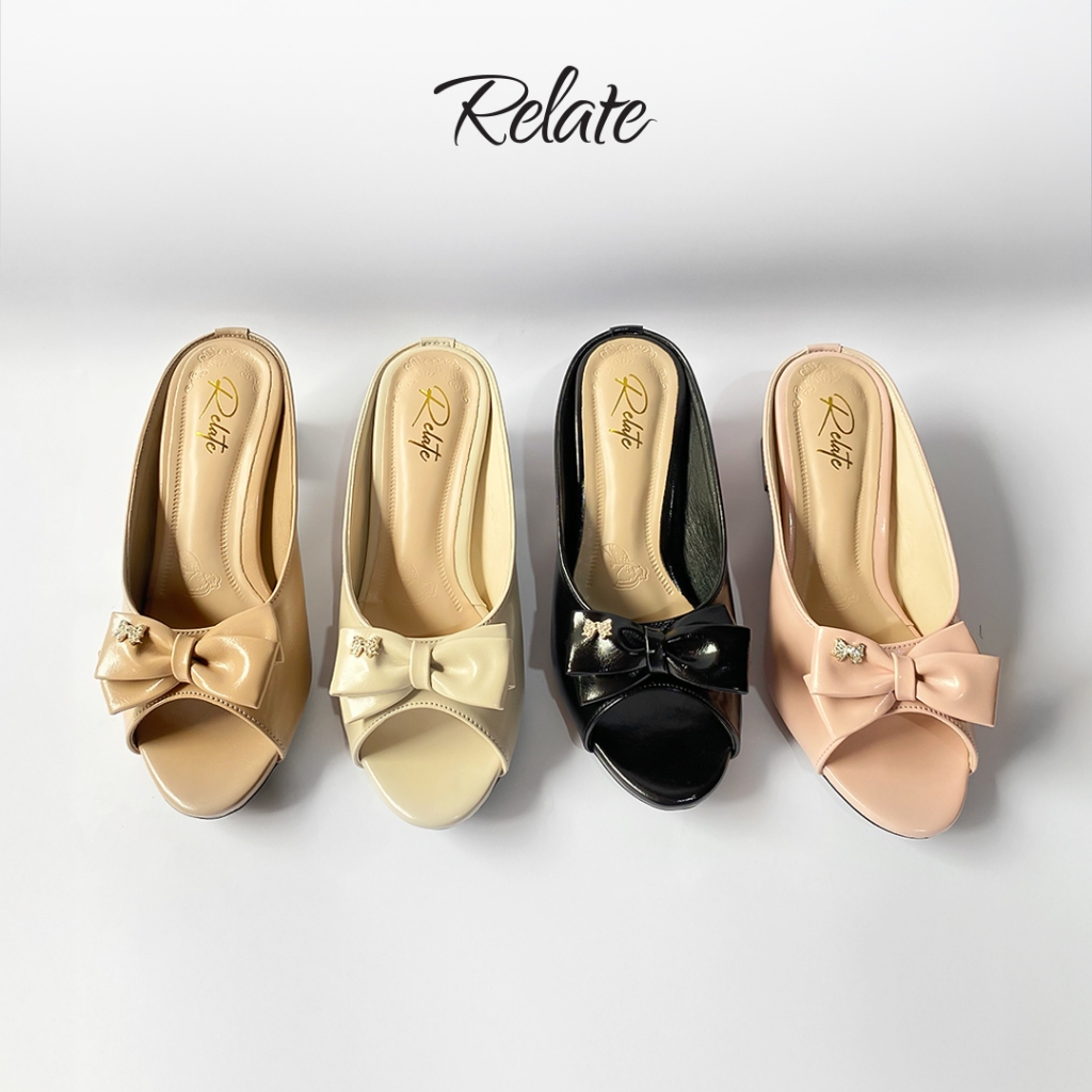 Irene Bow Chic Heels by Relate – ส้น 5 ซม. หรูหรา หรูหรา และสบายสําหรับเหตุการณ์ลําลองและทางการ