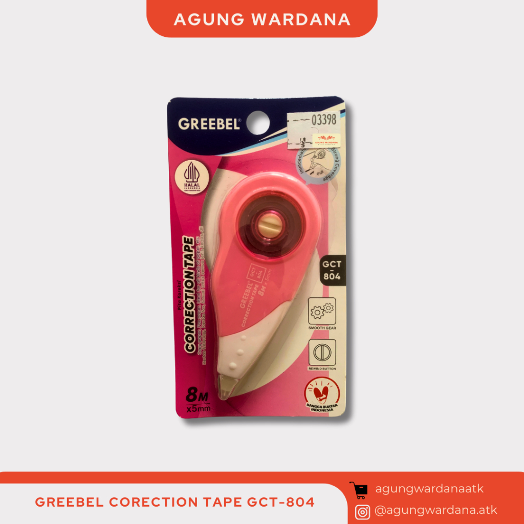 GREEBEL CORRECTION TAPE GCT-804 TYPE X PAPER