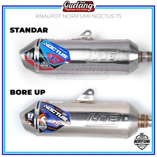 Knalpot Kenalpot Muffler Norifumi Noctus T5  STAINLESS BORE UP ORIGINAL KLX BIGFOOT DT CRF 150 WR 155