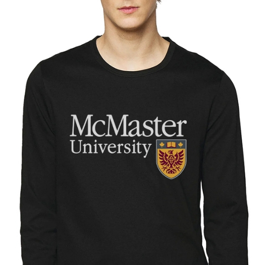 McMaster University Canada Premium Cotton Combed เสื้อยืดแขนสั้น เสื้อผ้า