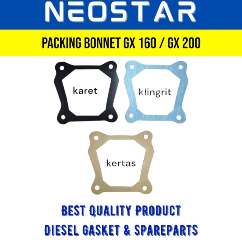 MESIN Bonnet ปะเก็น GX 160 ชุดปะเก็น Bonnet GX 160 GX 200 บรรจุ Bonnet GX 160 เครื่องยนต์