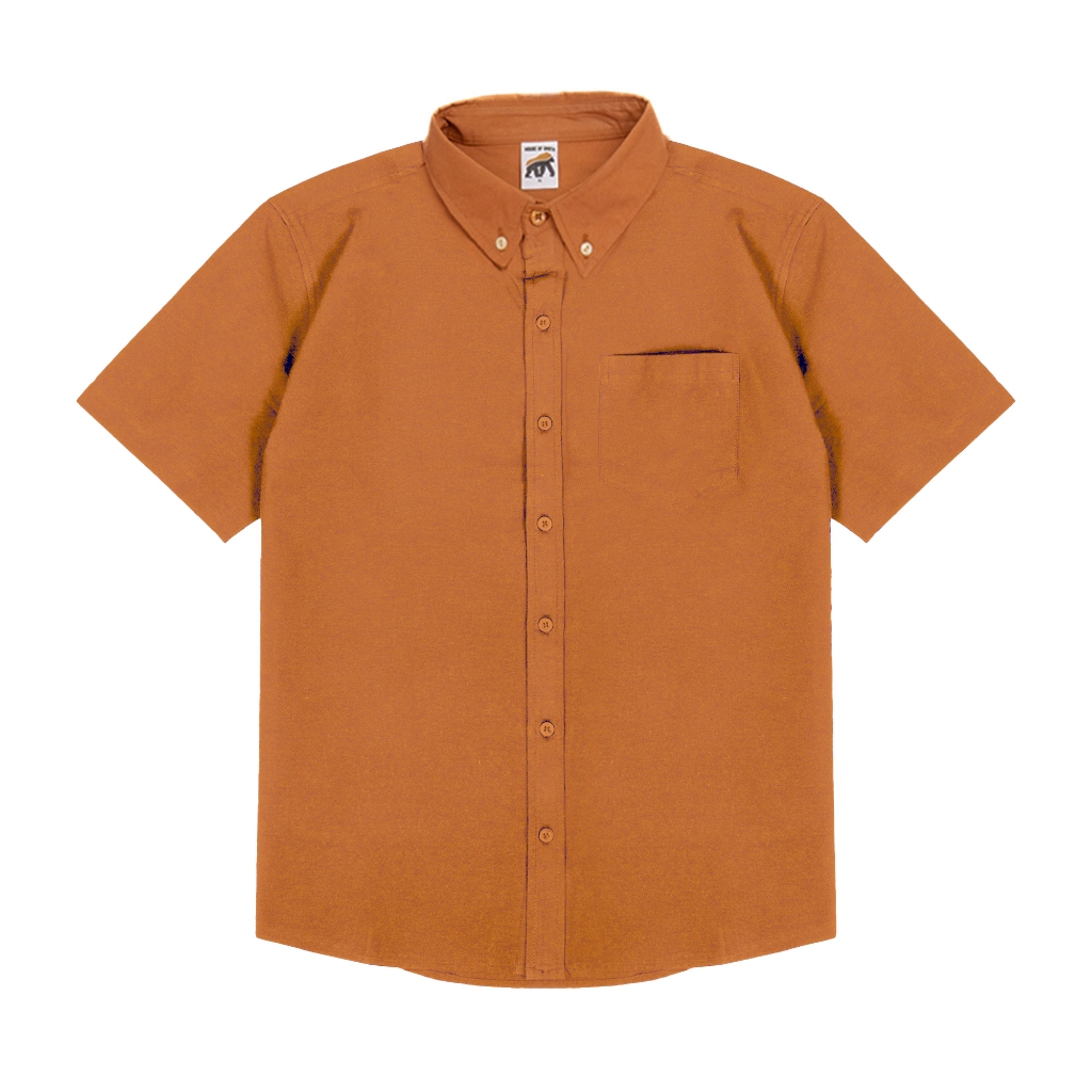 เสื้อเชิ้ตผู้ชาย KEMEJA House of Smith - Basic SS Camel - เสื้อเชิ้ตสั้น