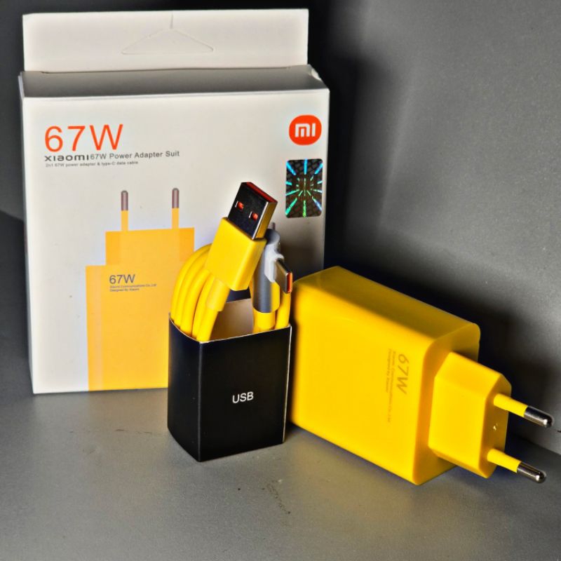 Charger Xi4omi 67W TURBO Super Fast USB to Type C Redmi Note 13 12 11 10 10S 9 POCO X3 X5 X6 F3 F4 G