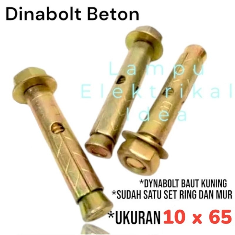 Dynabolt 10 x 65 Bolt คอนกรีตฝังตัว Bolt M10 65 mm