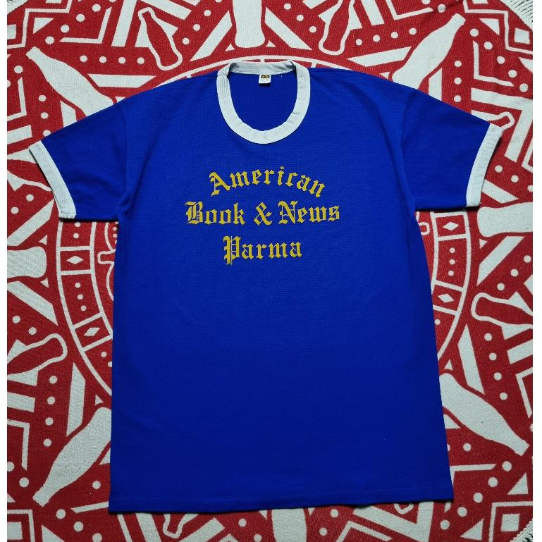 Vintage 60s Russell Athletic Jersey หนังสืออเมริกันและข่าว Parma