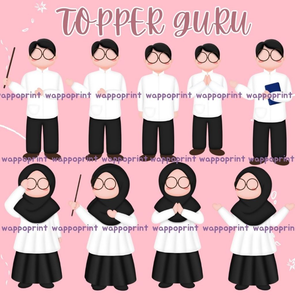 PDH Teacher TOPPER / Teacher Topper สําหรับช่อดอกไม้ / Teacher Day Topper / Complete Topper