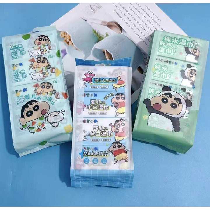 Lisence License Shinchan Keston Kitty Mickey Minnie Mouse Capybara Wipes Mini Character Wet Tissue T