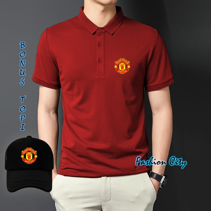 เสื้อยืดคอปกผู้ชาย / เสื้อโปโลผู้ชาย / เสื้อโปโลแมนยู / เสื้อโปโลผู้ชาย Frd พรีเมี่ยม