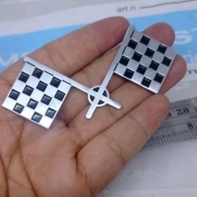 Speedcar ป้ายสติ๊กเกอร์ Emblem Flag Checker Vespa Lambretta Morris Norton Honda Cafe Racer Ulma