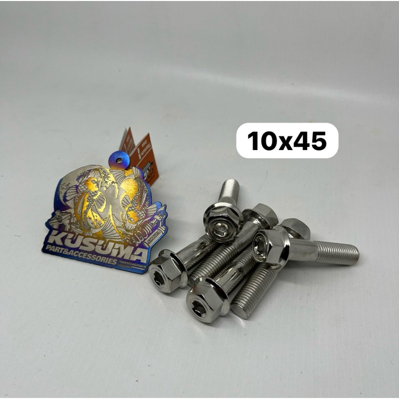 น๊อตสแตนเลส Heng 10x45 แท้ Heng Thailand