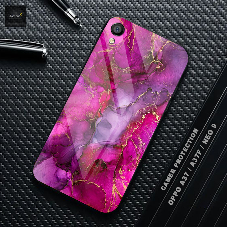 เคส HP HS03 Oppo A37 / A37F / NEO 9 - Softcase Glass Kaca - Hardcase 2D Glossy - เคสโทรศัพท์มือถือปี