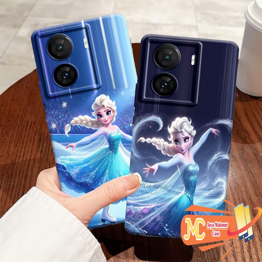 HP Softcase Vivo Iqoo z7 5g \ Vivo Iqoo z7x 5g - Cute Elsa Frozen Cartoon Motif - Iqoo Case - เคส Vi
