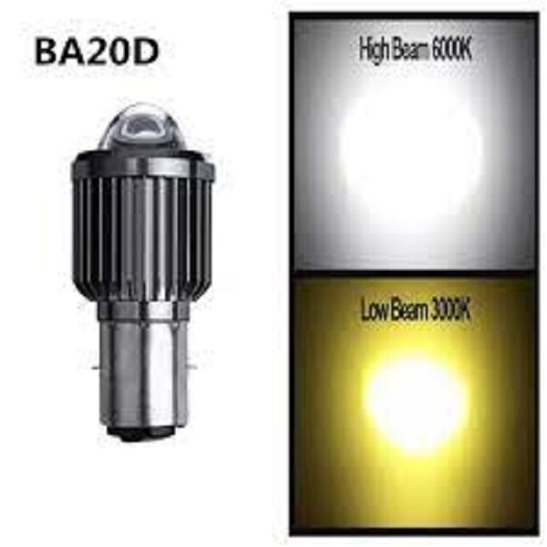 ข้อเสนอที่ดีที่สุด D2 LASER MOTORCYCLE LED LIGHT H6 BA20D 2 สี