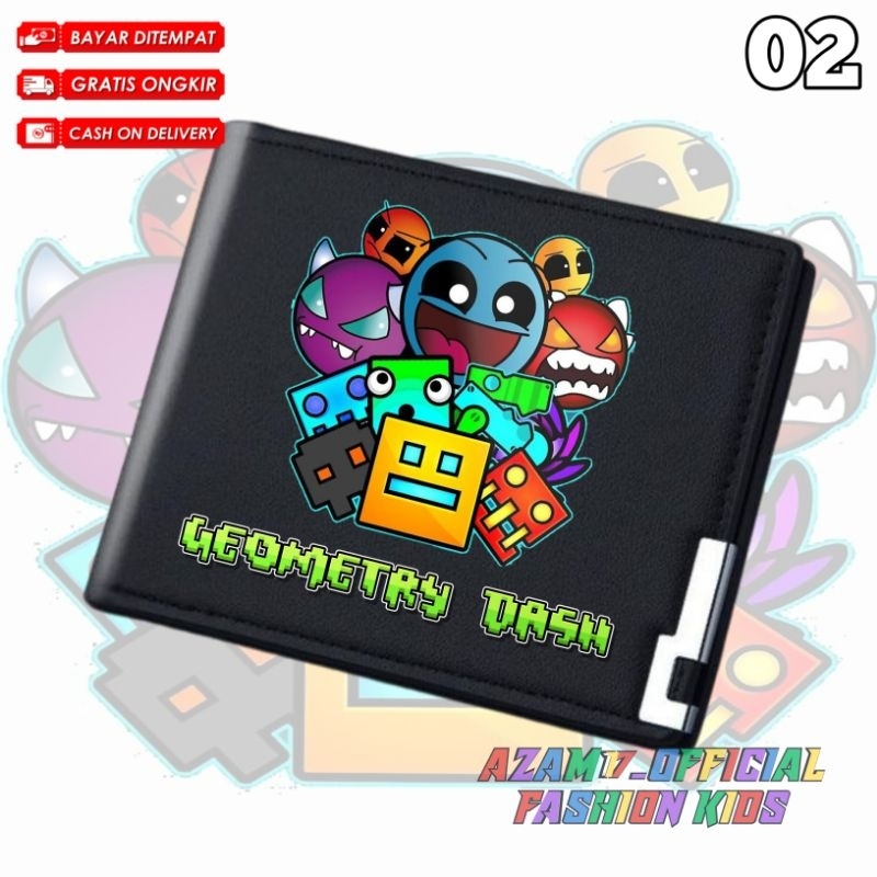 Geometry DASH CHILDRENS WALLET WALLET FREE NAME / FOLDING WALLET CHILDRENS AND ADULT WALLET LATEST G