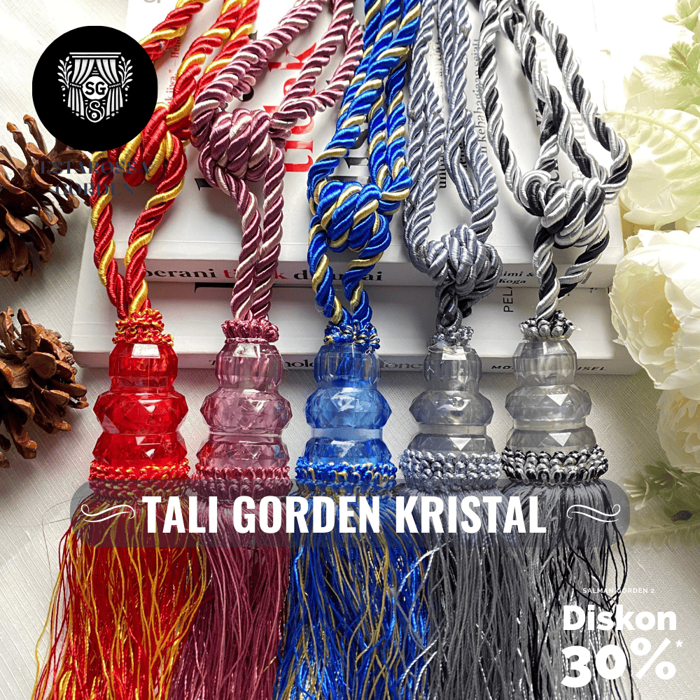 CRYSTAL CURTAIN ROPE LUXURY CURTAIN ROPE, AESTHETIC CURTAIN ROPE MINIMALIST CURTAIN ROPE PREMIUM CUR