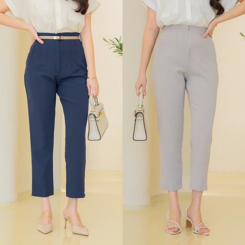 Lilybelle Hara Pants กางเกงทางการของผู้หญิงเอวสูงบาง