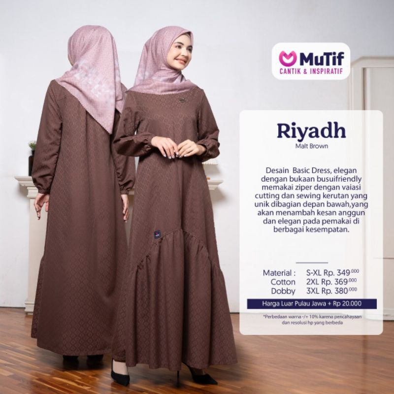 MUTIF GAMIS RIYADH สีน้ําตาล