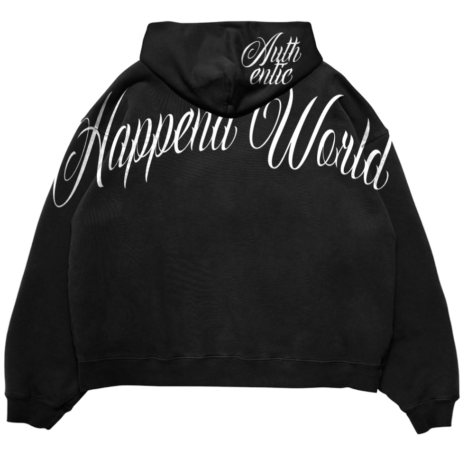 HPND - เสื้อสเวตเตอร์มีฮู้ด Chicanoz Basic ดั้งเดิม Boxy Fit Limited Edition