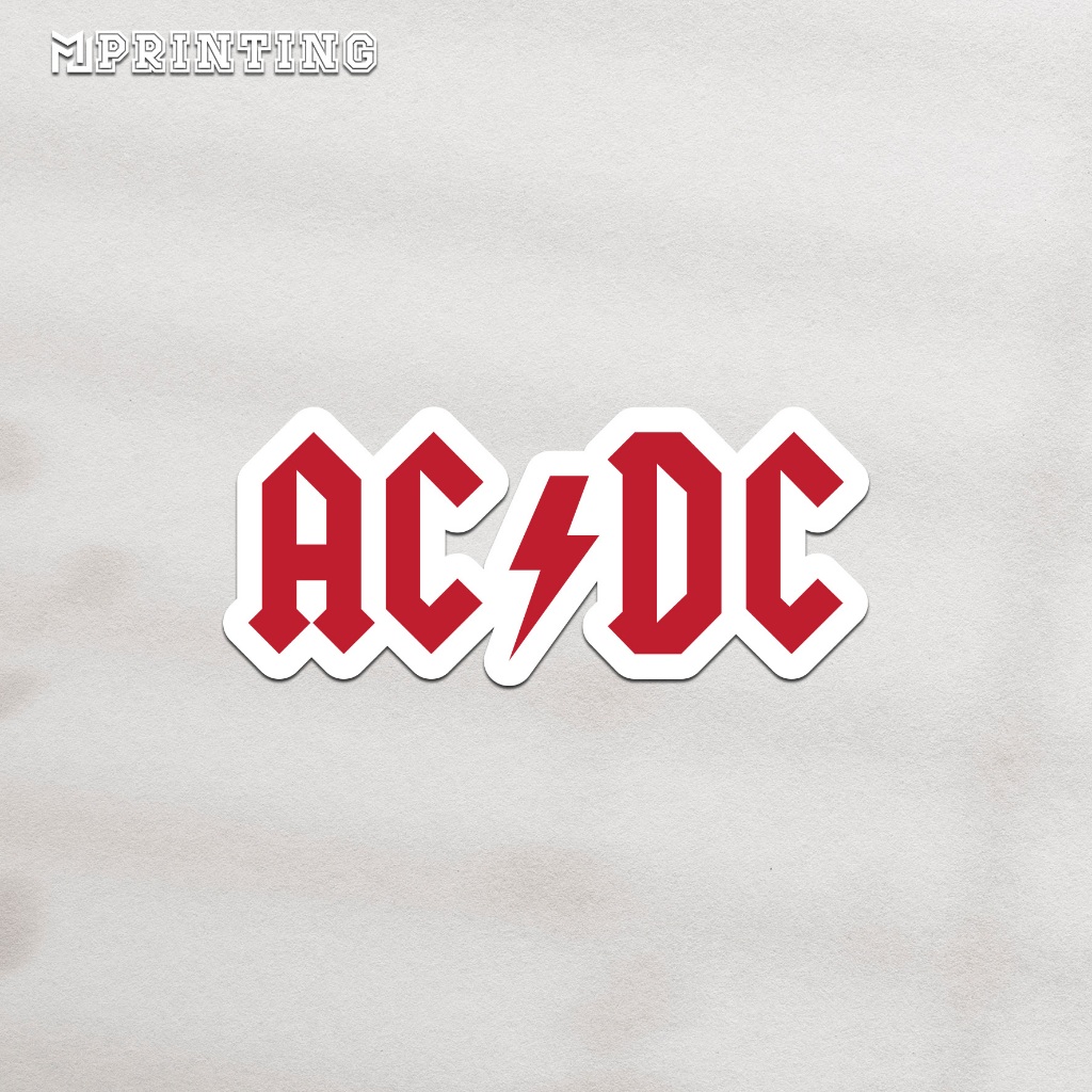 Acdc Aesthetic rock metal band Stickers sticker tumbler notebook vinyl Gloss sticker