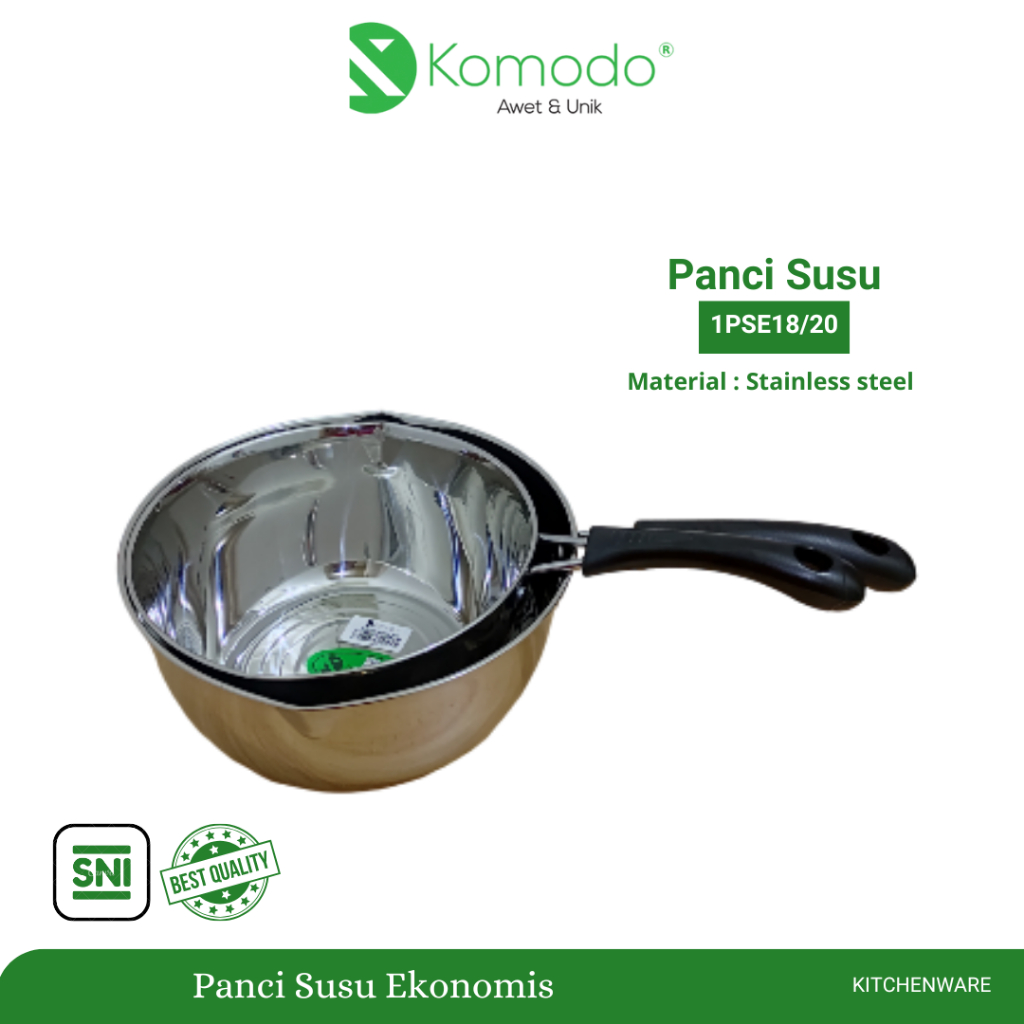 KOMODO ECONOMIC MILK POT/STAINLESS STEEL POT 18CM & 20CM