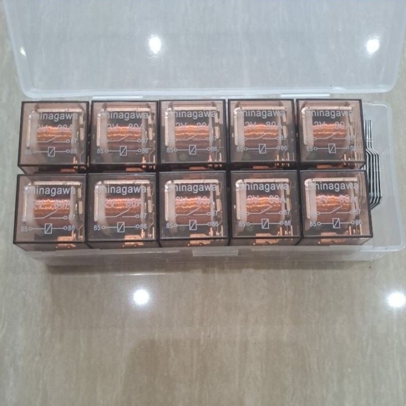 TRANSPARENT HORN RELAY 4 ขา 5 ขา 12 โวลต์สําหรับรถจักรยานยนต์ HORNS
