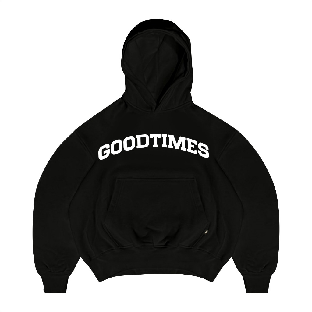 EVERLASTING Hoodie Boxy Goodtime Black I Hodie Oversize Men & Women