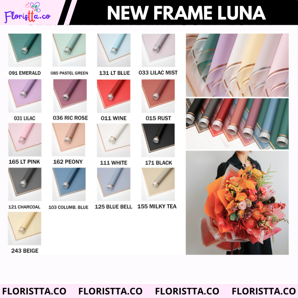 (Sheep) Cellophane new Frame Line Gold luna